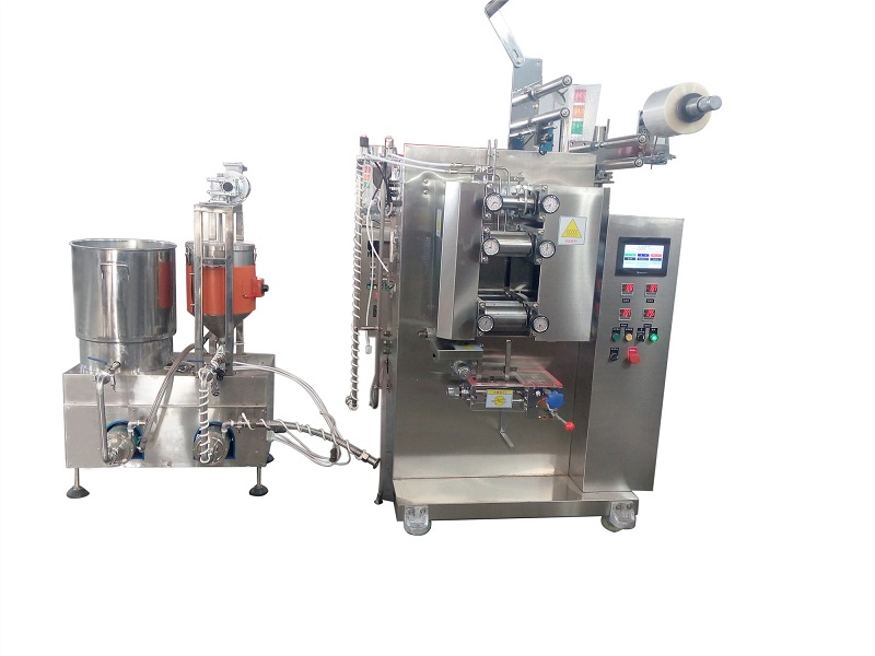Double lanes packing machine